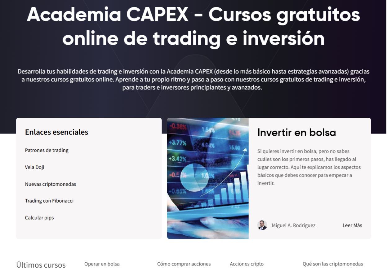Academia CAPEX para aprender trading